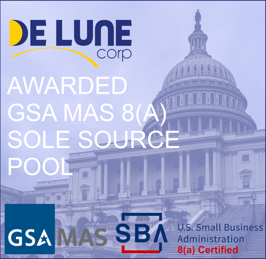  De Lune Corp has been accepted into the new GSA MAS 8(a) Pool Initiative.